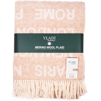 Vladi Home City Merino Wool Plaid 140x200cm - buy, prices for METRO - photo 1