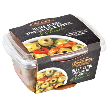 Cinquina Green Spicy Olives Pitted 250g - buy, prices for METRO - photo 1