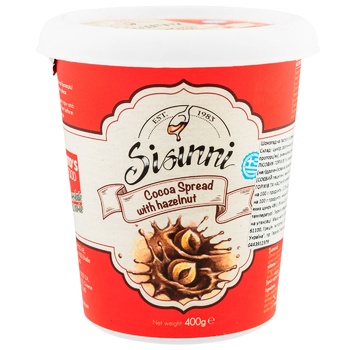 Sisinni Chocolate Paste with Hazelnuts 400g - buy, prices for METRO - photo 1