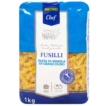 Макаронные изделия Metro Chef Fusilli из твердых сортов пшеницы 1кг - купить, цены на METRO - фото 2