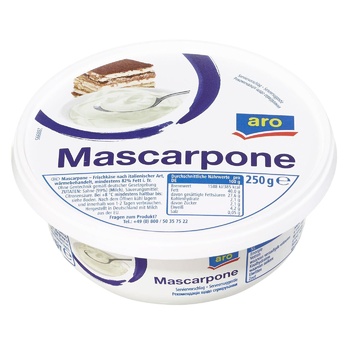 Сир Aro Маскарпоне 250г - купити, ціни на Метро - фото 1