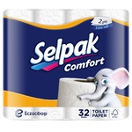 Туалетная бумага Selpak Comfort 2-слойная белый 32шт