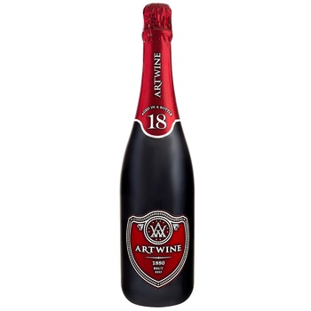 Artwine Red Brut Sparkling Wine Aged in Bottle 10-13.5% 0.75l - buy, prices for Auchan - photo 1