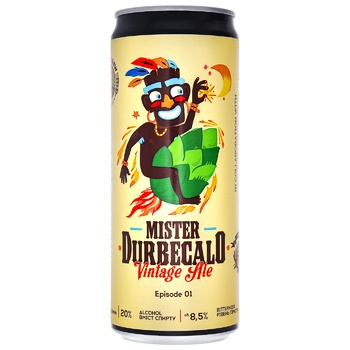 Пиво Mikki Brew Mister Durbecalo Vintage Ale світле нефільтроване 8,5% 0,33л - купити, ціни на КОСМОС - фото 1