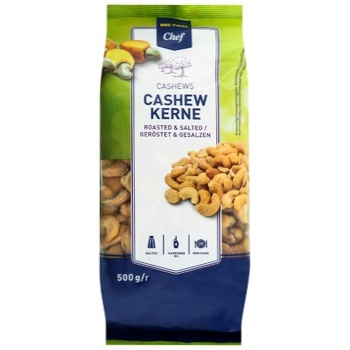 Metro Chef Roasted & Salted Cashew Kerne 500g