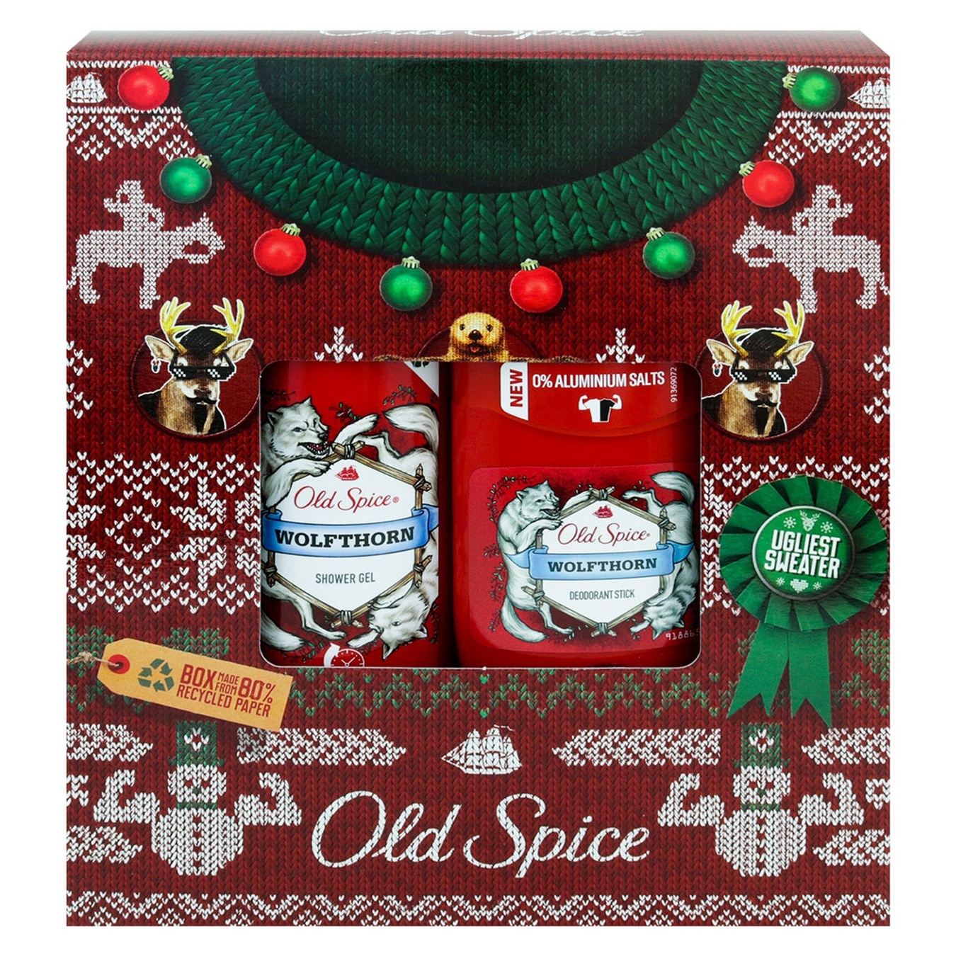 

Набор подарочный для мужчин Old Spice Твердый дезодорант Wolfthorn 50мл + Гель для душа 250мл