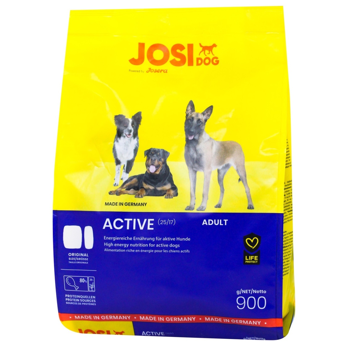

Корм для собак Josidog Active 900г