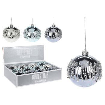 Koopman with Beads 8cm Christmas Ball in Assortment - buy, prices for NOVUS - photo 1