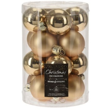 Home&Styling Set of Gilden Christmas Tree Balls 35mm 16pcs - buy, prices for Tavria V - photo 1