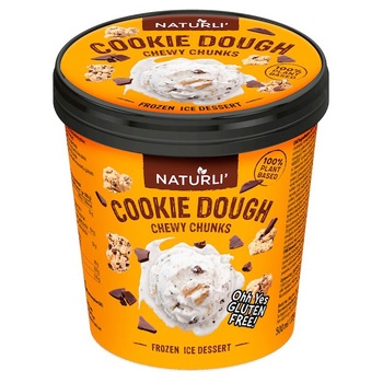 Десерт заморожений Naturli Cookie Dough 500мл