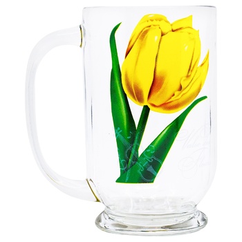 Galleryglass Mocca Waltz of Flowers Glass Mug 330ml - buy, prices for - photo 3