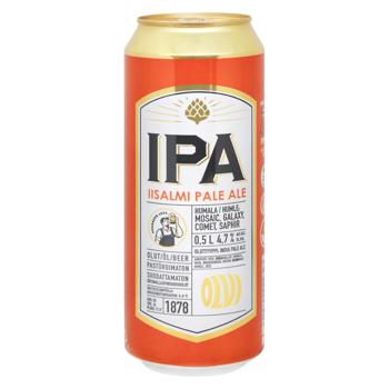 Пиво Olvi IPA светлое 4,7% 0,5л - купить, цены на КОСМОС - фото 1