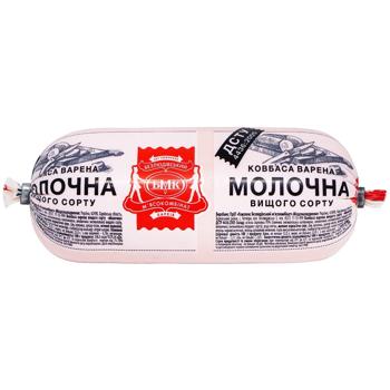 Ковбаса варена Молочна ДСТУ  в/г, кг  (БМК) - купить, цены на Чудо Маркет - фото 1