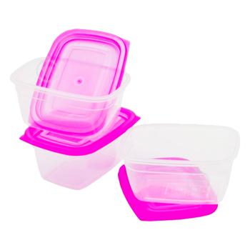 Food Containers Set 0.55l 3pcs