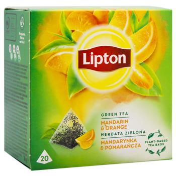 Lipton Mandarin and Orange Green Tea 1.8g*20pcs - buy, prices for Za Raz - photo 2