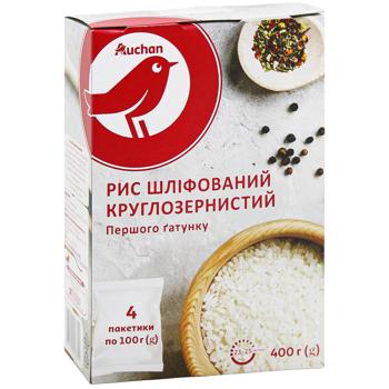 Auchan Polished Round-grained Rice 4pcs*100g - buy, prices for - photo 3