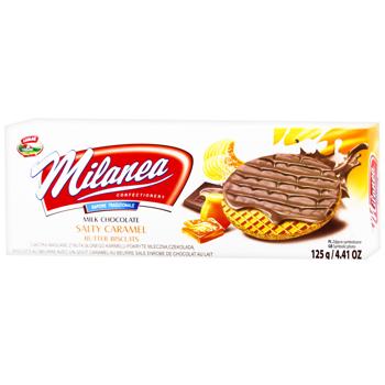 Lumar Milanea Salty Caramel in Milk Chocolate Cookies 125g - buy, prices for METRO - photo 1