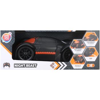 Машинка-трансформер One Two Fun Night Beast на радиоуправлении черный 1:16 - купить, цены на Auchan - фото 2