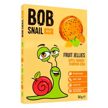 Мармелад Bob Snail Яблуко-манго-гарбуз-чіа натуральний без цукру 54г - купити, ціни на МегаМаркет - фото 1