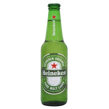 Пиво Heineken світле 5% 0,33л - купити, ціни на МегаМаркет - фото 1