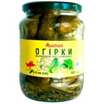 Огірки Auchan мариновані 6-9см 680г