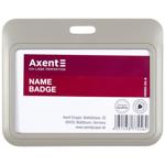 Axent Gray Horizontal Name Badge 85х54mm