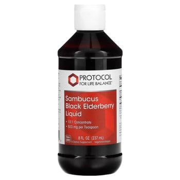 Protocol for Life Balance, Sambucus Black Elderberry Liquid  8 oz - купить, цены на Biotus - фото 1