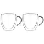 Ardesto AR2618BH Double Glass Cup 180ml 2pcs