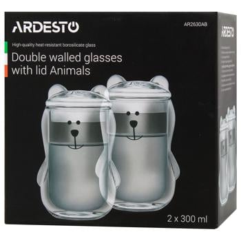 Ardesto Animals Cup with Lid 300ml 2pcs - buy, prices for Za Raz - photo 2