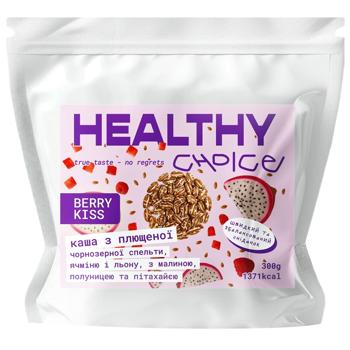 Каша Healthy Choice Berry Kiss з плющеної чорнозерної спельти ячміню і льону 300г