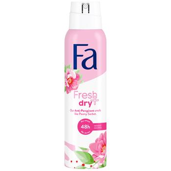 Антиперспирант аэрозольный Fa Fresh&Dry сорбет пиона 150мл - купить, цены на MasterZoo - фото 1