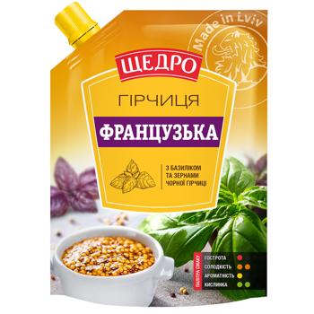 Shchedro French mustard 120g - buy, prices for NOVUS - photo 1