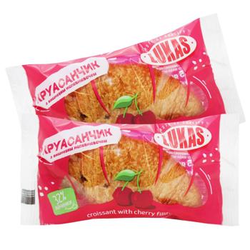 Круассан Lukas с вишневым наполнителем - купить, цены на Чудо Маркет - фото 1