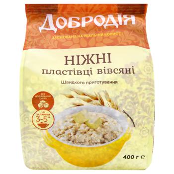 Пластівці вівсяні Добродія Ніжні швидкого приготування 400г - купити, ціни на МегаМаркет - фото 2