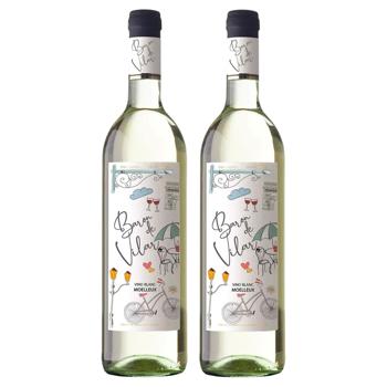 Вино набор Baron de Vilar белое полусладкое 10% 2шт 0,75л - купить, цены на МегаМаркет - фото 1