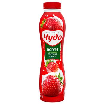 Chudo Strawberry-Wild Strawberry Yogurt 2.5% 520g - buy, prices for Chudo Market - photo 1