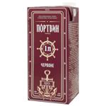 Вино Портвин Таврида красное 14,5% 1л