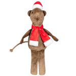 Pet Fun Новорічний Сурикат іграшка для собак 10х35 см - коричневий