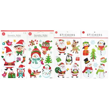 Christmas Stickers 21*14cm in assortment