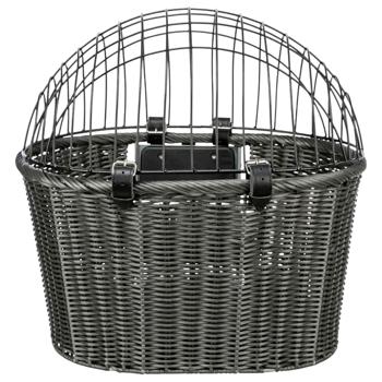 Trixie Front Bicycle Basket корзина на велосипед для собак 44x41x34 см - антрацит - купити, ціни на MasterZoo - фото 1