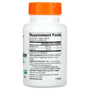 Benfotiamine Doctor's best 60pcs Usa - buy, prices for Biotus - photo 2