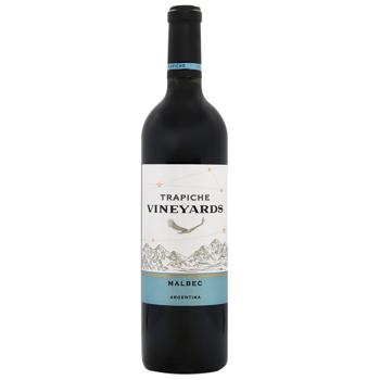 Вино Trapiche Malbec червоне сухе 13,5% 0,75л - купити, ціни на МегаМаркет - фото 1