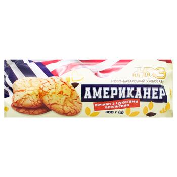 Novo-Bavarskyi Khlibozavod Americaner Cookies with Candied Orange 300g - buy, prices for EKO Market - photo 1