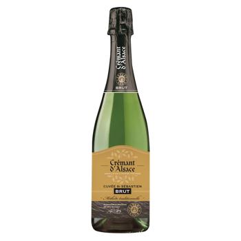 Expert Club Cremant Blanc Brut White Dry Sparkling Wine 12% 0.75l - buy, prices for NOVUS - photo 1