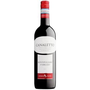 Вино Canaletto Montepulciano d'Abruzzo сухое красное 12% 0,75л - купить, цены на Восторг - фото 1