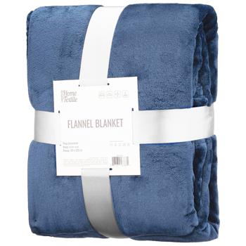 Плед Ardesto Flannel темно-синій 160х200см