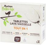 Auchan Eco All-in-1 Dishwasher Tablets 30pcs