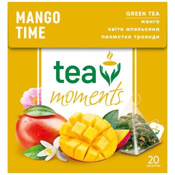 Чай зелений Tea Moments Mango Time 1,7г*20шт - купити, ціни на Чудо Маркет - фото 3