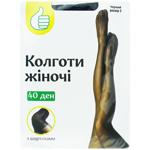 Auchan Black Women's Tights 40den size 3