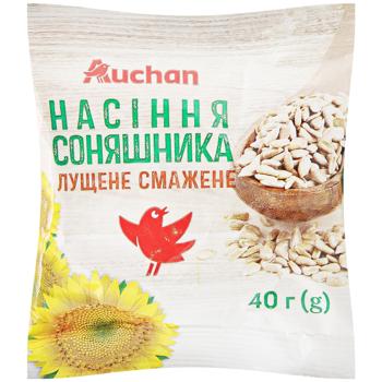 Насіння соняшника Auchan лущене смажене 40г